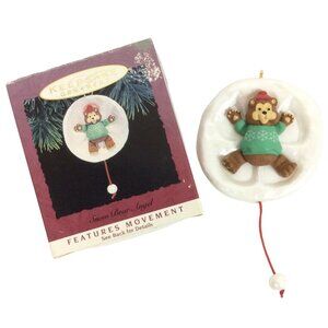 Hallmark Keepsake Ornament Snow Bear Angel 1993 With Movement Feature